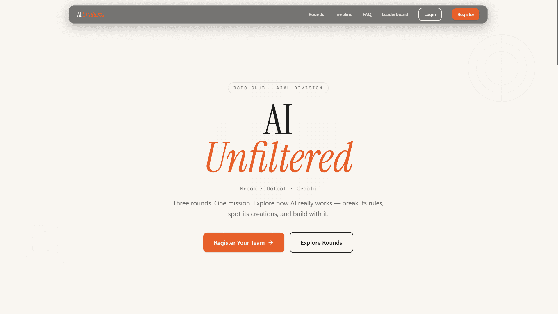 AI Unfiltered - Multi-Round AI Event Platform